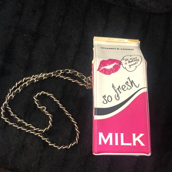 betsey johnson milk carton bag